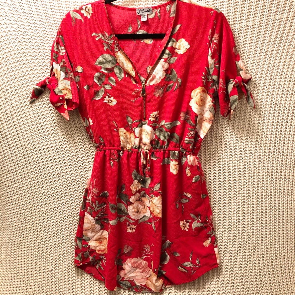 JforJUSTIFY  Romper w/ Ties LIKE NEW